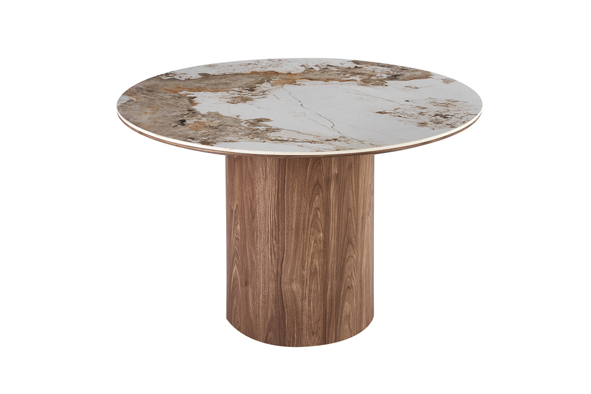 Table Evora 120 cm Ronde pierre brillante