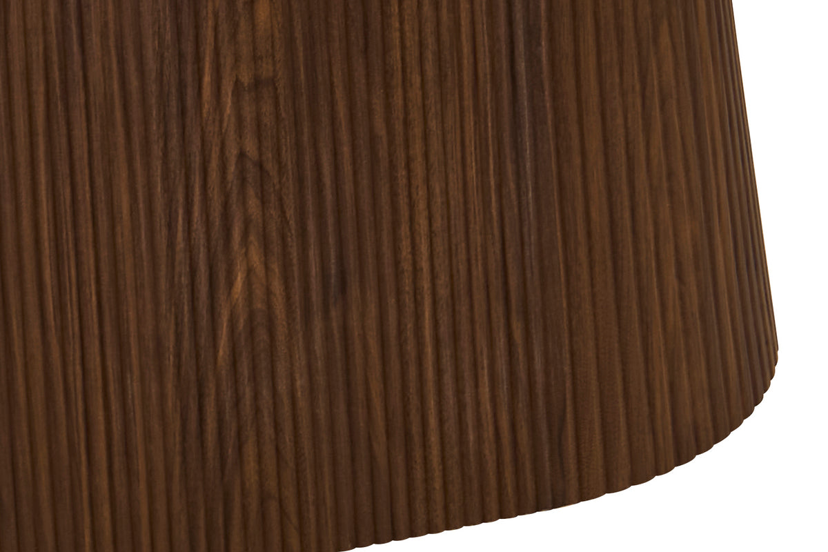 Table Vigo 180 cm Ovale effet chêne Foncé Beige