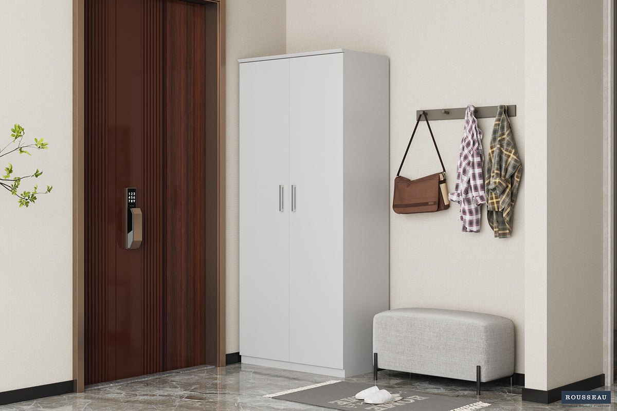 Rangement chaus. Mike 2 portes Blanc