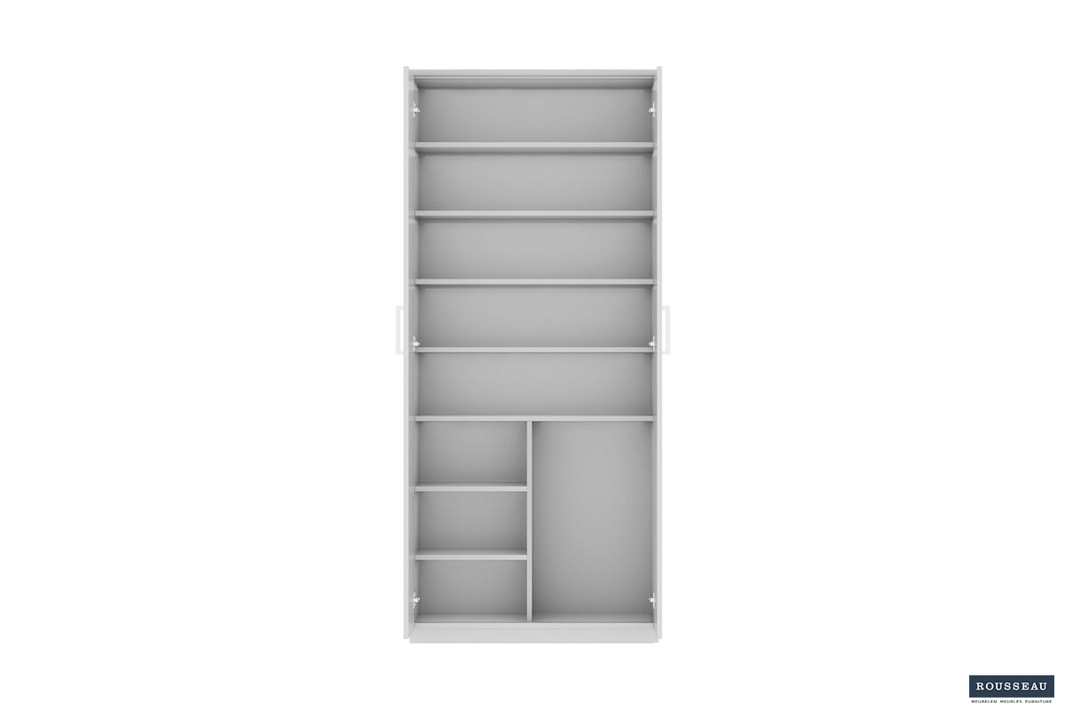 Rangement chaus. Mike 2 portes Blanc