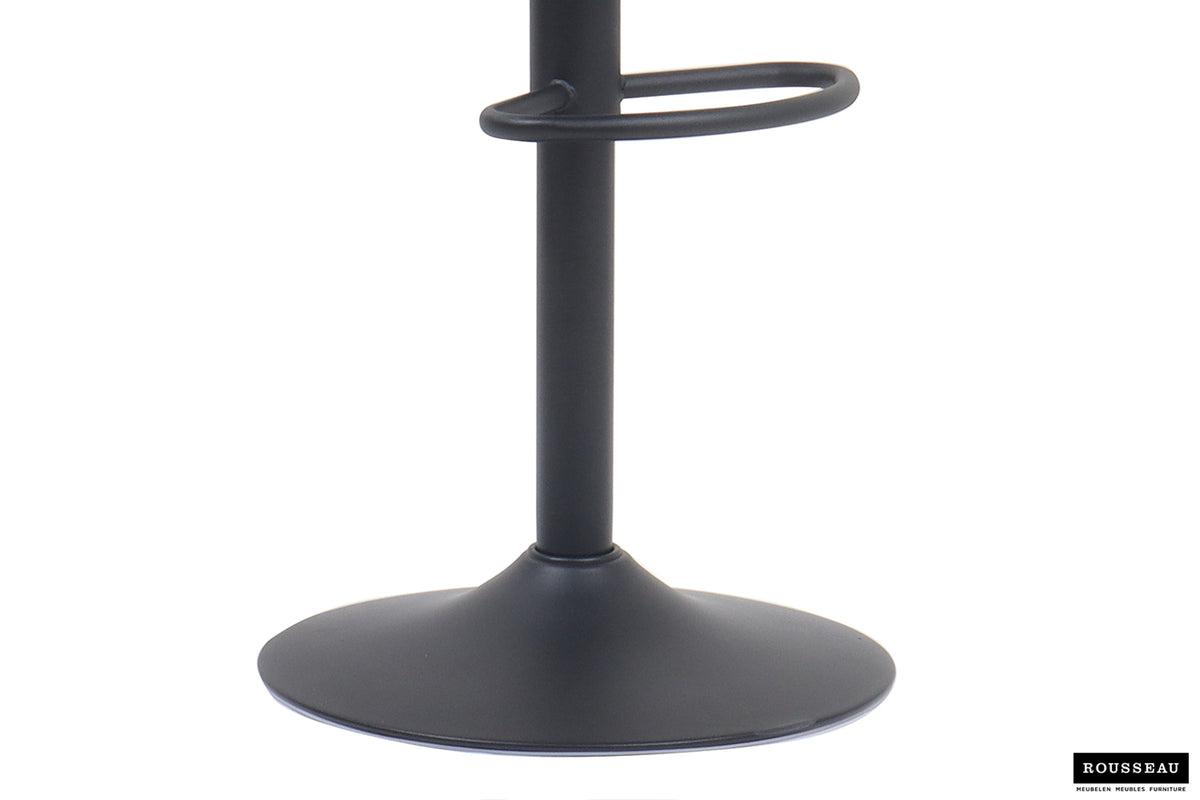 Tabouret de bar Fenna similicuir Cognac