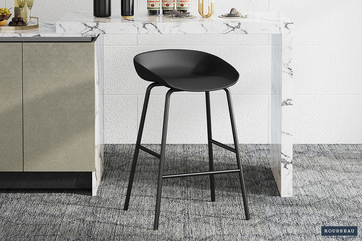 Chaise de comptoir Anna PP Noir