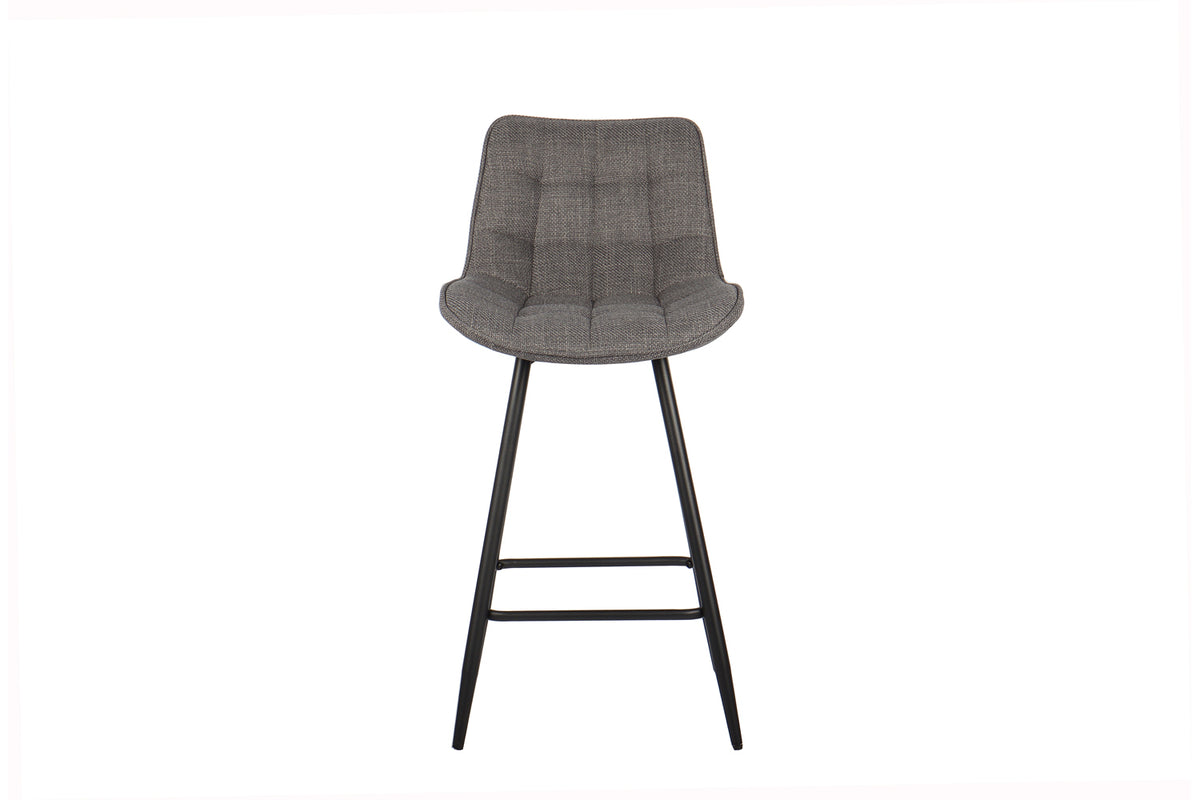 Chaise de comptoir Ariba Tissu Gris