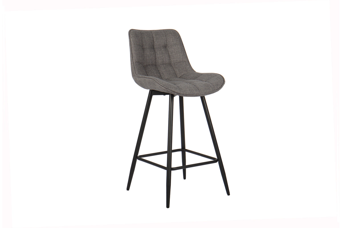 Chaise de comptoir Ariba Tissu Gris