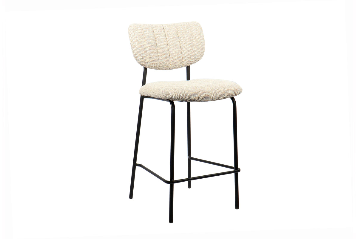 Chaise de comptoir Antura Tissu Beige