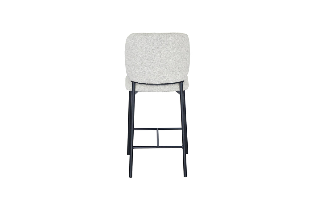 Chaise de comptoir Sophia Tissu Beige