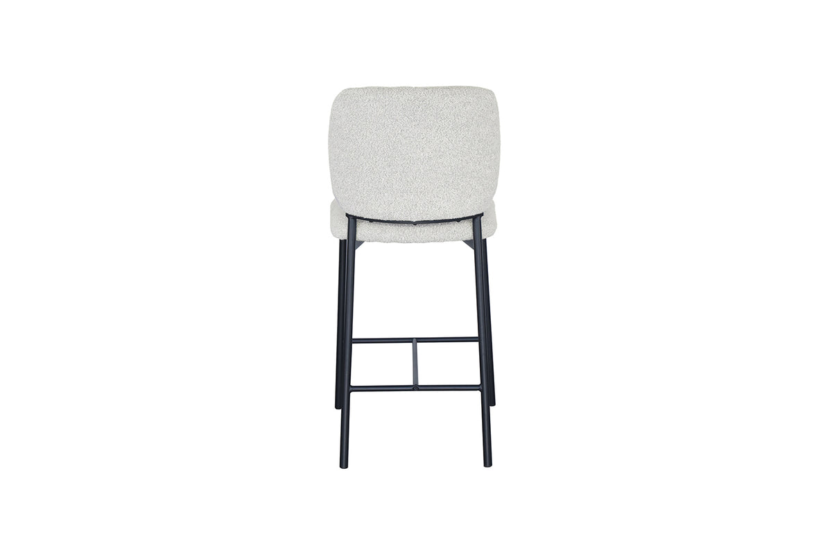 Chaise de comptoir Sophia Tissu Beige