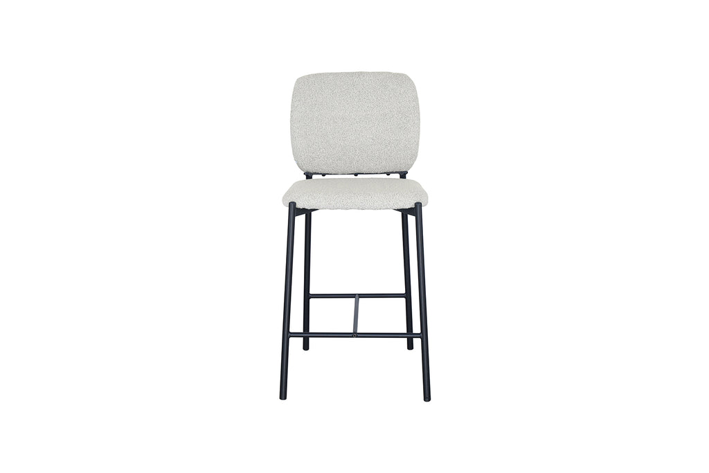 Chaise de comptoir Sophia Tissu Beige