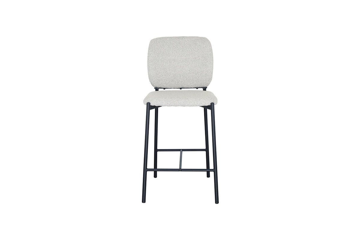 Chaise de comptoir Sophia Tissu Beige