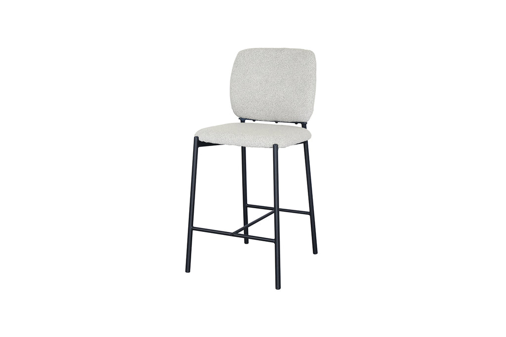 Chaise de comptoir Sophia Tissu Beige