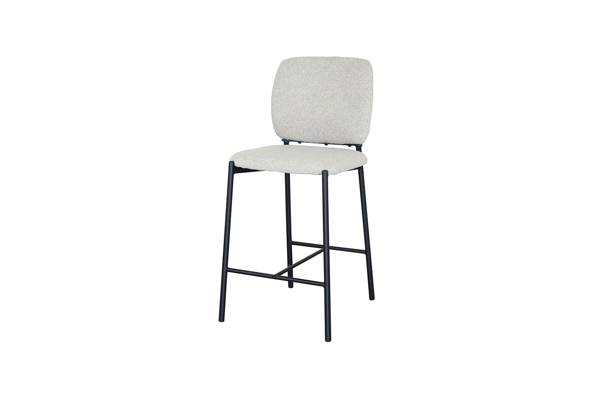 Chaise de comptoir Sophia Tissu Beige