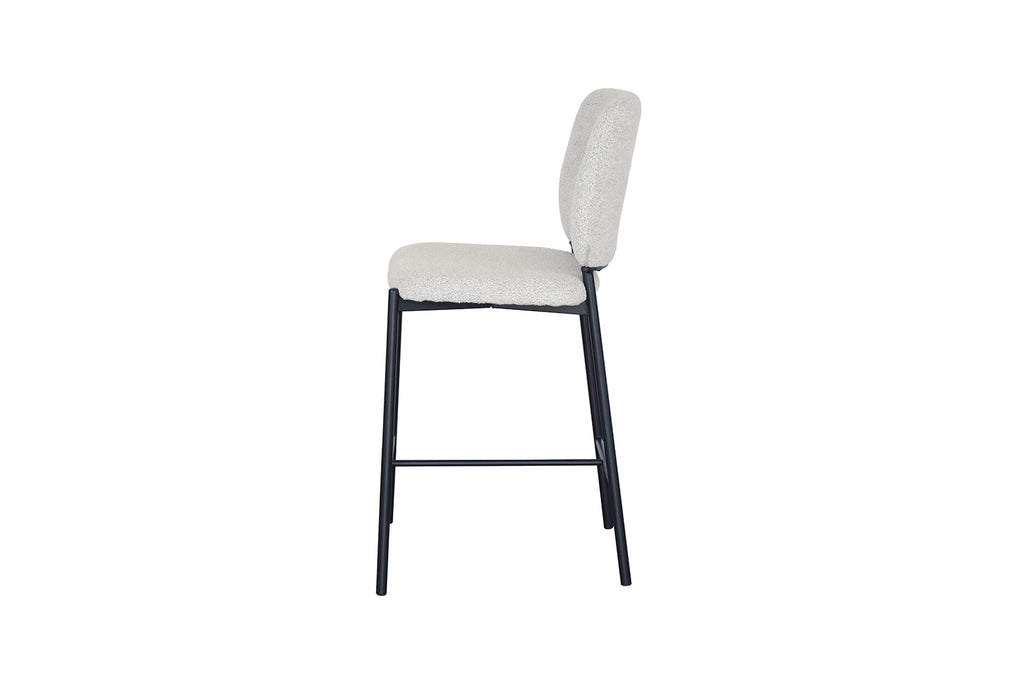 Chaise de comptoir Sophia Tissu Beige