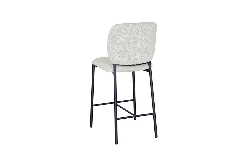 Chaise de comptoir Sophia Tissu Beige