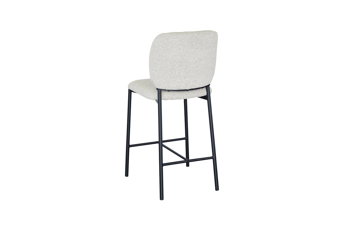 Chaise de comptoir Sophia Tissu Beige