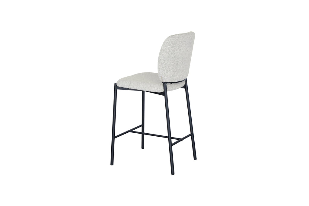 Chaise de comptoir Sophia Tissu Beige