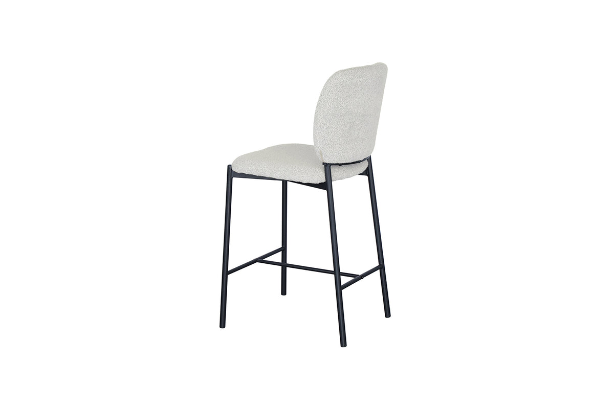 Chaise de comptoir Sophia Tissu Beige
