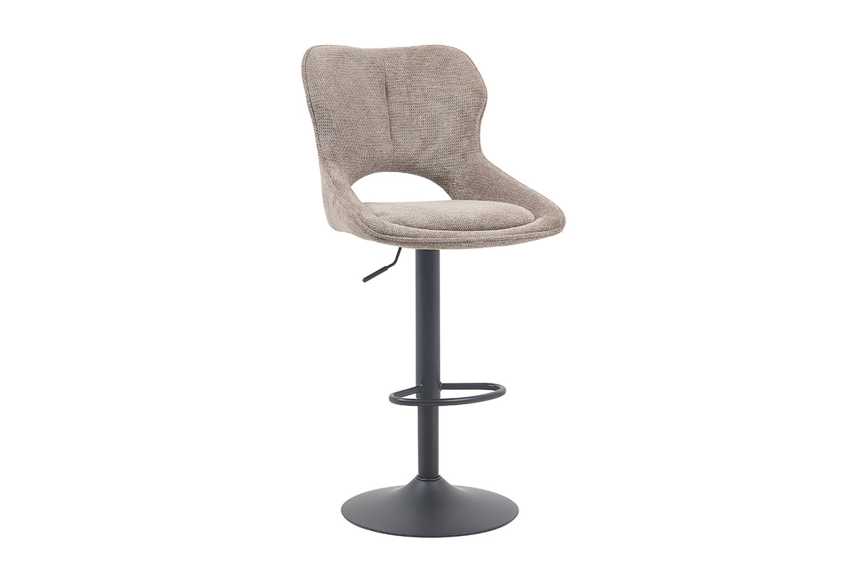 Chaise de bar Mori Tissu Poivre