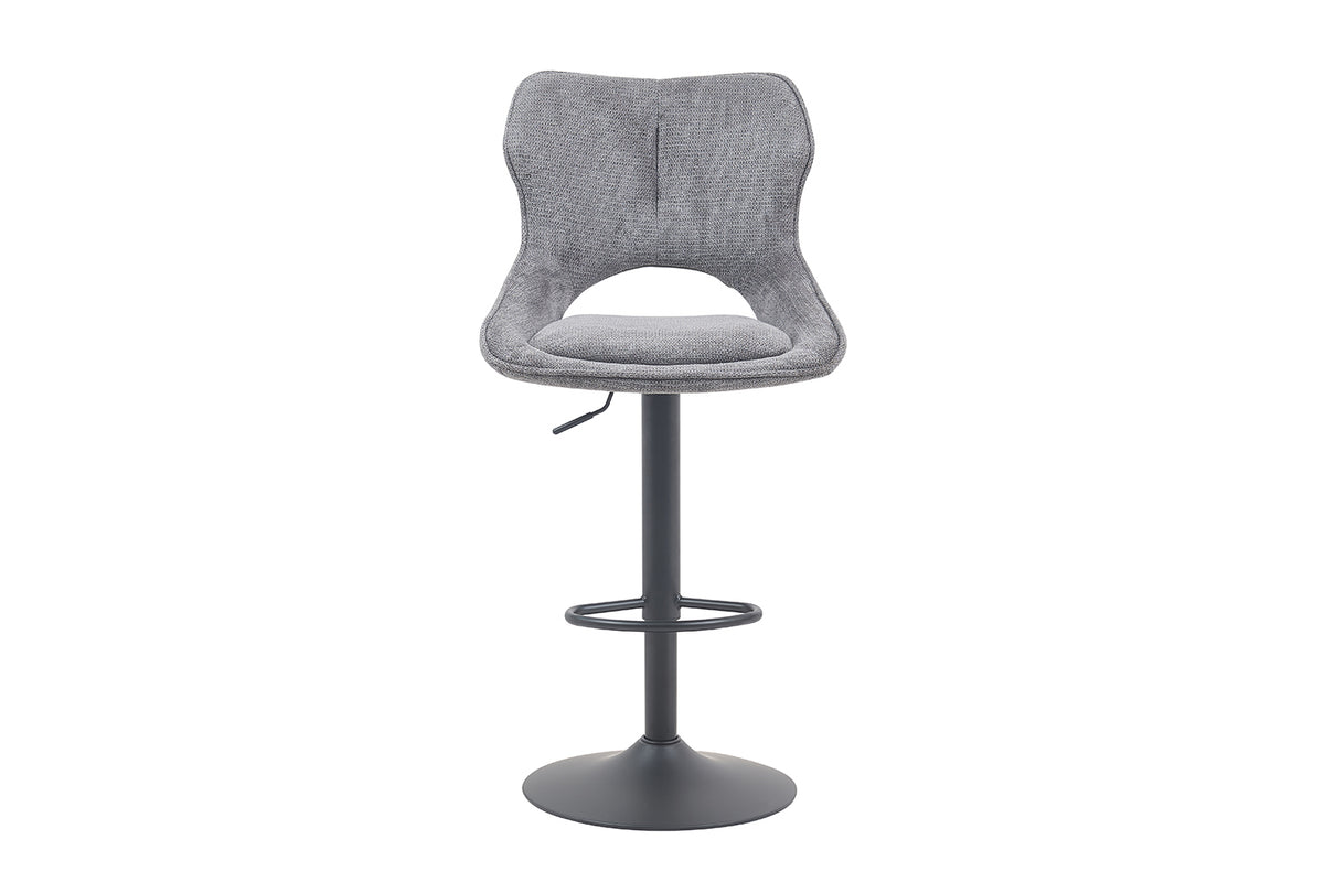 Chaise de bar Mori Tissu Gris foncé