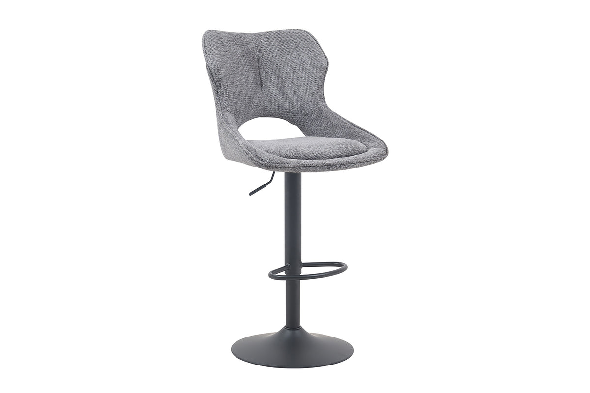 Chaise de bar Mori Tissu Gris foncé