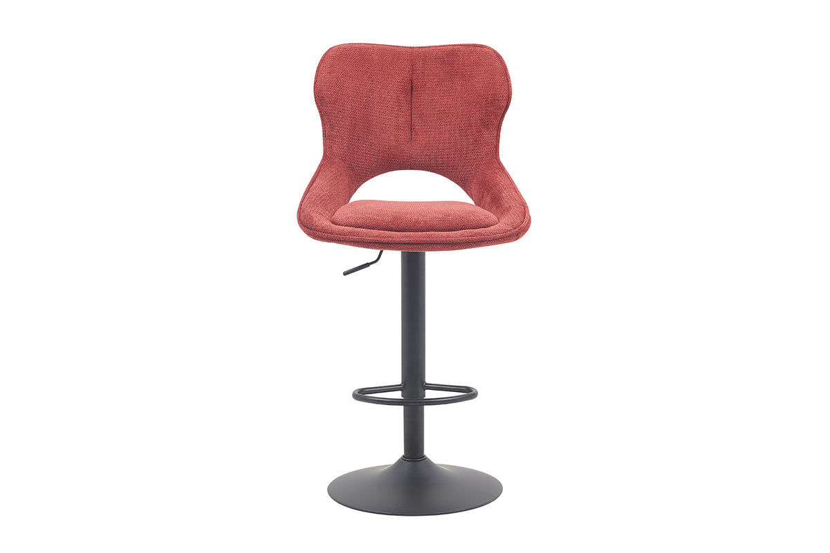Chaise de bar Mori Tissu Rouge