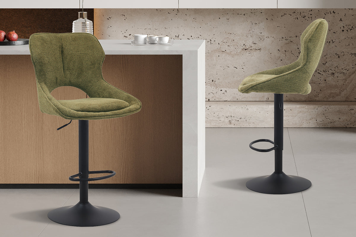 Chaise de bar Mori Tissu Vert
