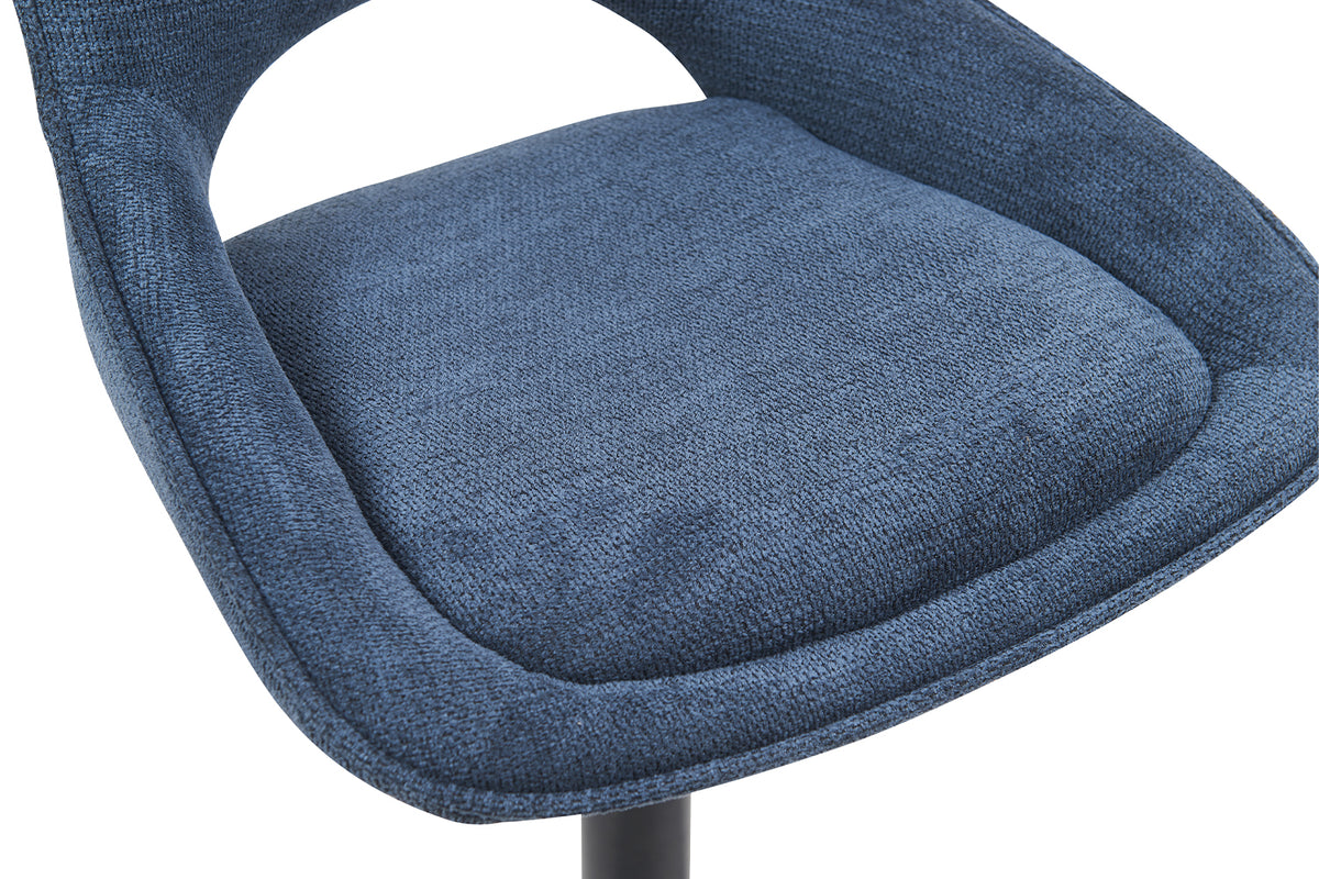 Chaise de bar Mori Tissu Bleu