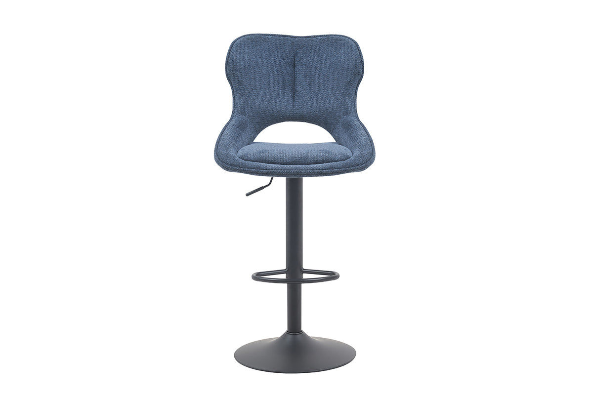 Chaise de bar Mori Tissu Bleu