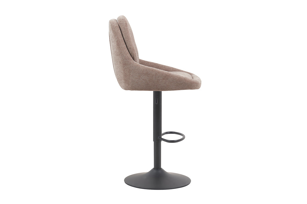 Chaise de bar Sabine Tissu pivotante Sable