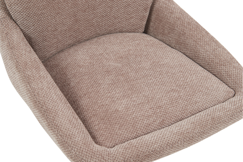 Chaise de bar Sabine Tissu pivotante Sable