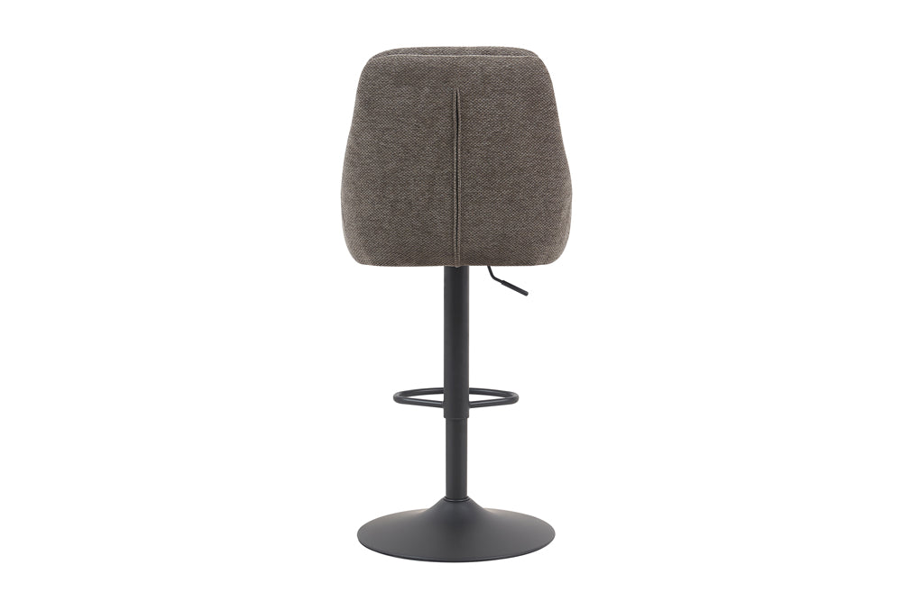 Chaise de bar Sabine Tissu pivotante Gris