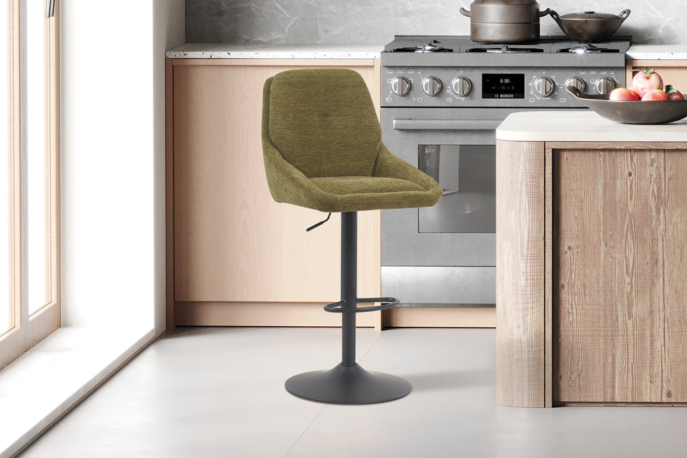 Chaise de bar Sabine Tissu Ote Sea 360 Pivotant Vert