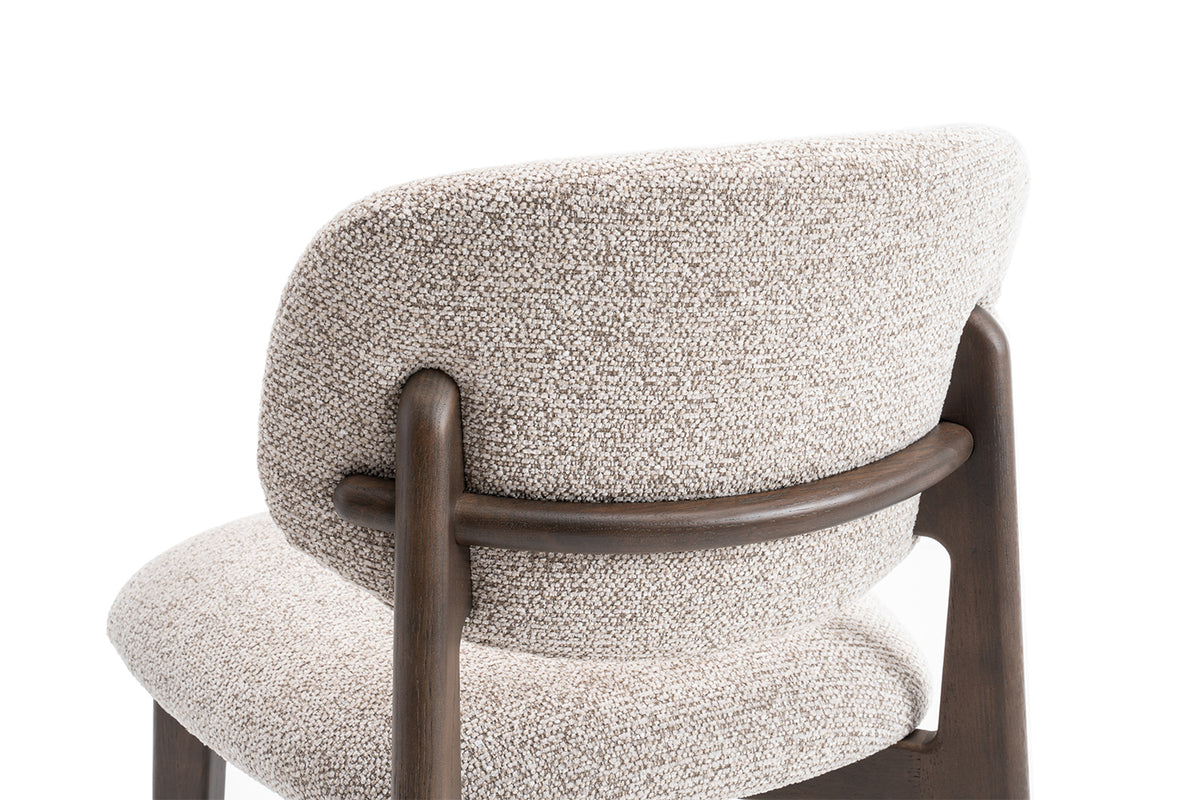 Chaise de comptoir Carmen Chêne Fumé Sable