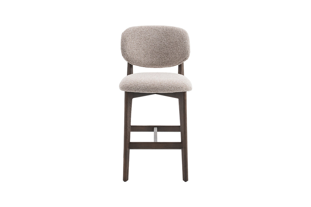Chaise de comptoir Carmen Chêne Fumé Sable