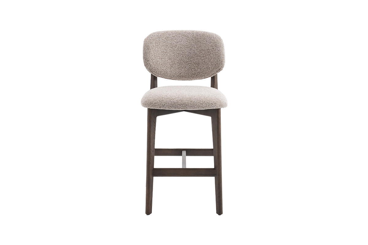 Chaise de comptoir Carmen Chêne Fumé Sable