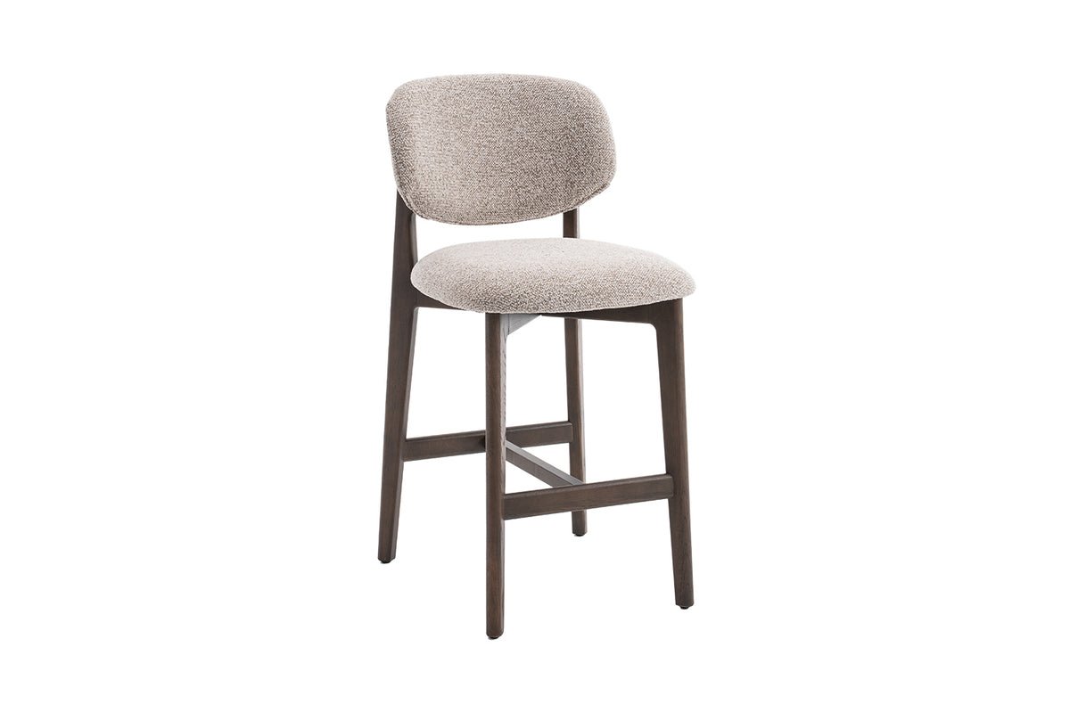 Chaise de comptoir Carmen Chêne Fumé Sable