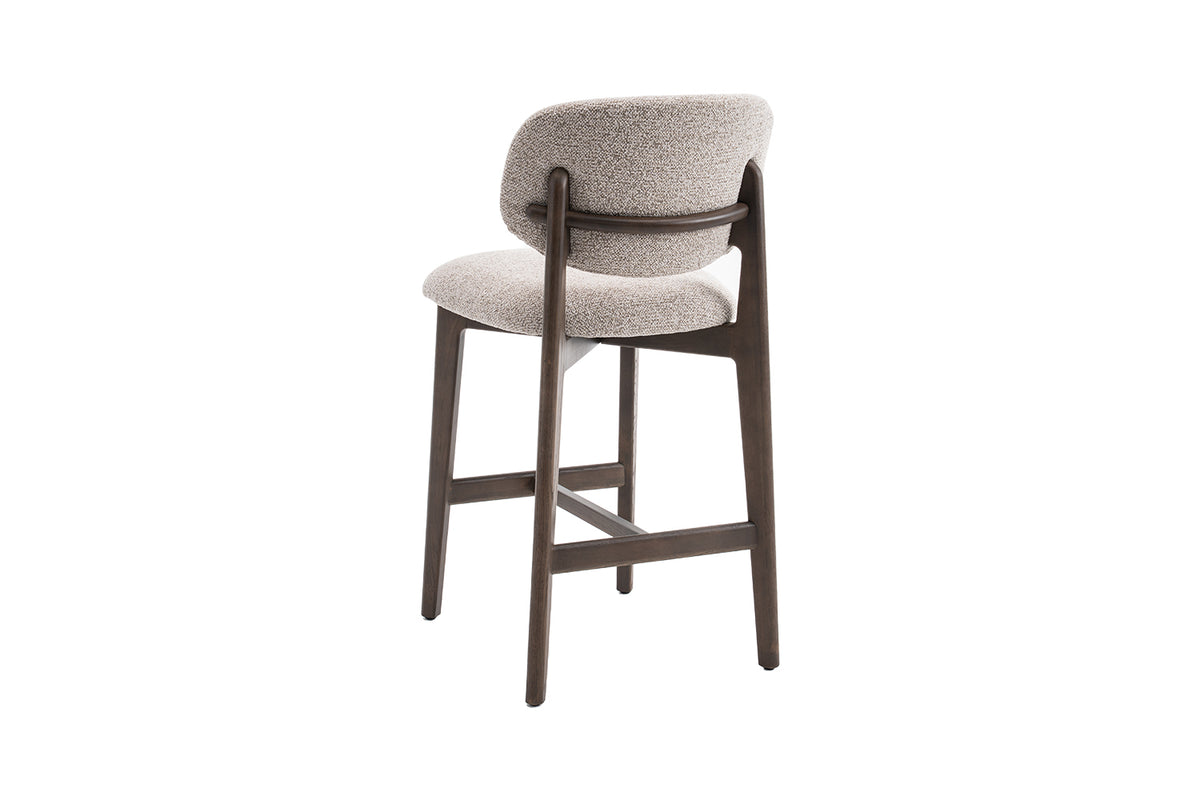 Chaise de comptoir Carmen Chêne Fumé Sable