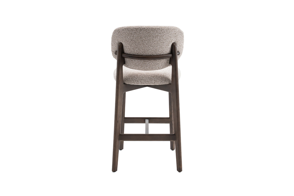 Chaise de comptoir Carmen Chêne Fumé Sable
