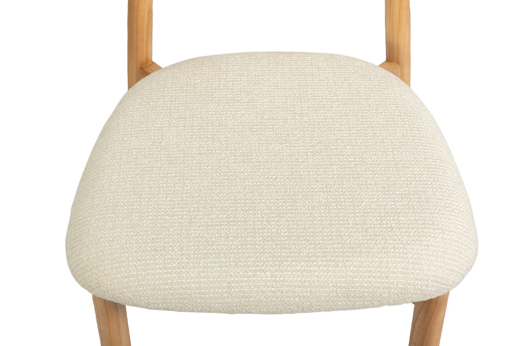 Chaise de comptoir Clara Frêne Naturel Beige