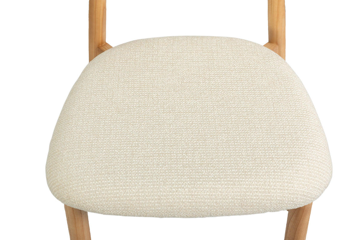 Chaise de comptoir Clara Frêne Naturel Beige