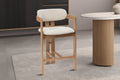 Chaise de comptoir Camille Frêne Nat. Beige