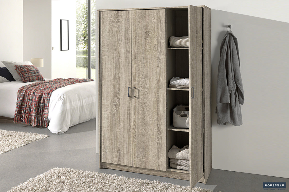 Armoire Ray 3 portes Sonoma