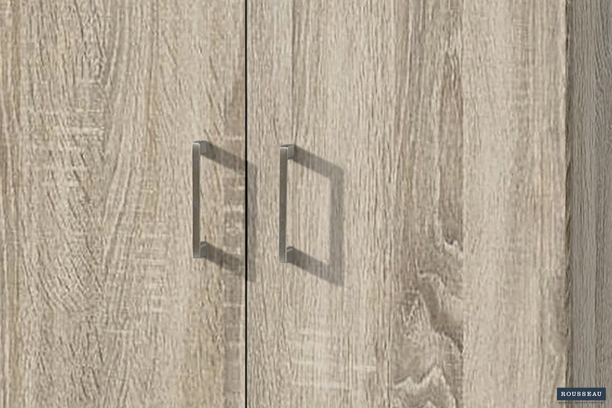 Armoire de rangement Ray 2 portes et 4 étagères Sonoma