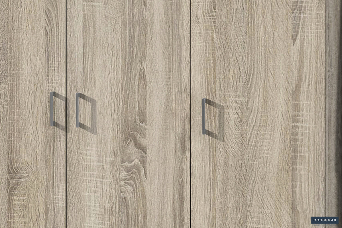 Armoire de rangement Ray 3 portes et 4 étagères Sonoma