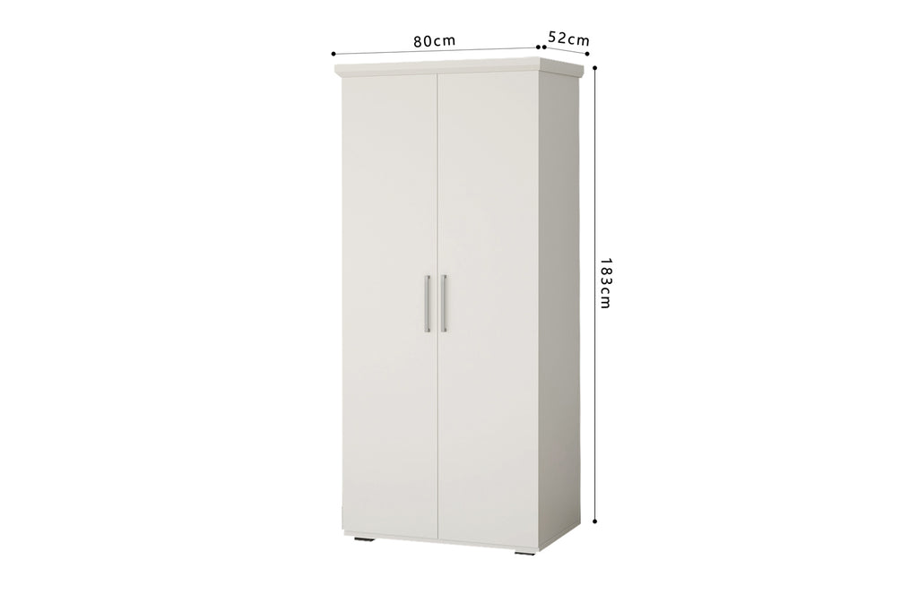 Armoire Mike 2 portes Blanc