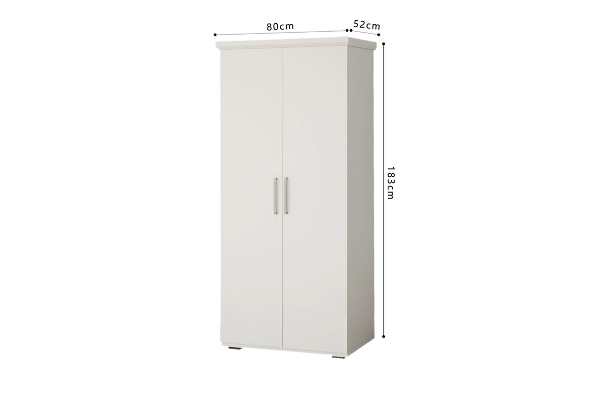 Armoire Mike 2 portes Blanc