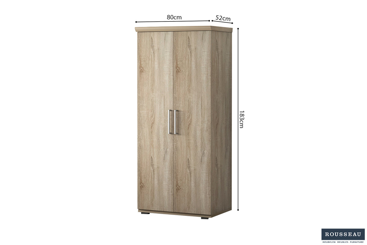 Armoire Mike 2 portes Sonoma