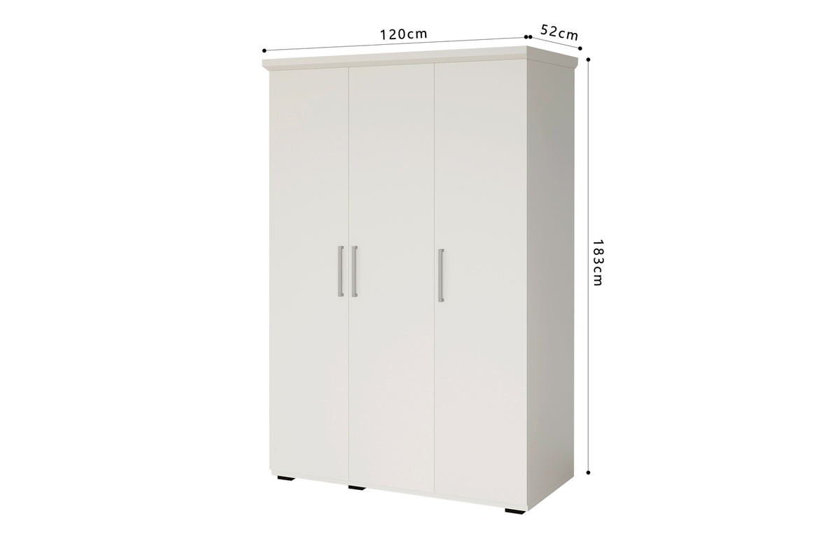 Armoire Mike 3 portes Blanc