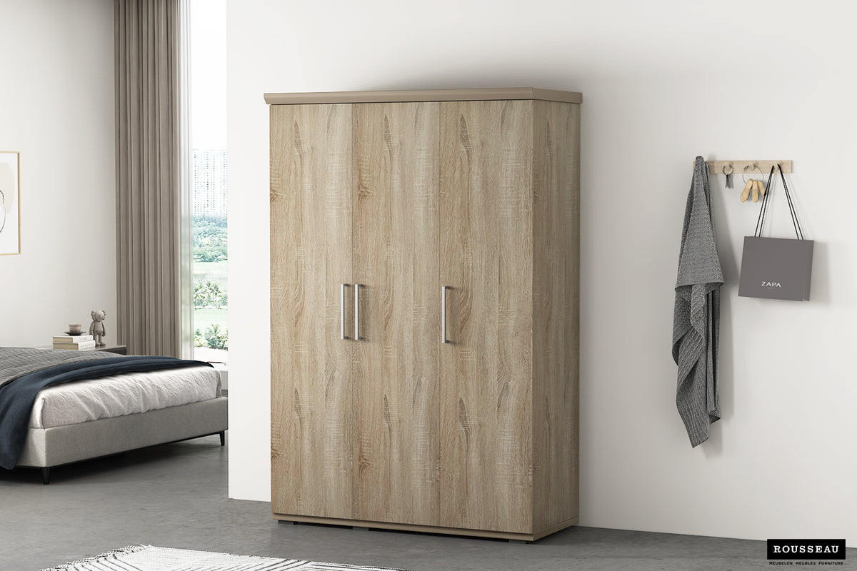 Armoire Mike 3 portes Sonoma