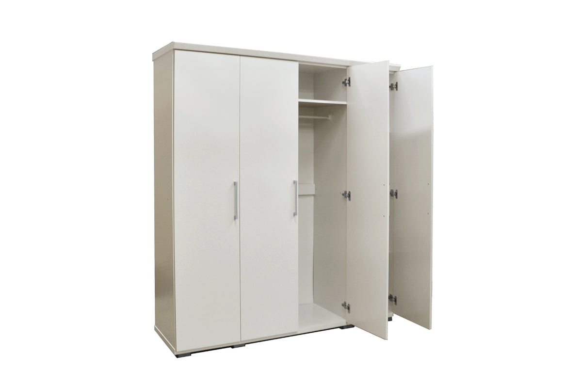 Armoire Mike 4 portes Blanc