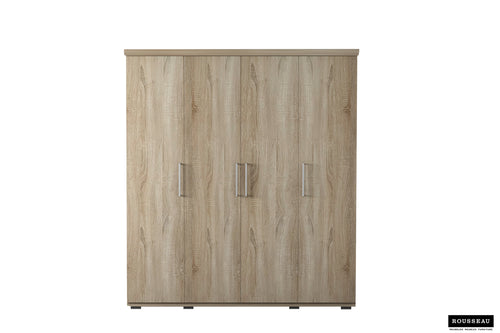 Armoire Mike 4 portes Sonoma
